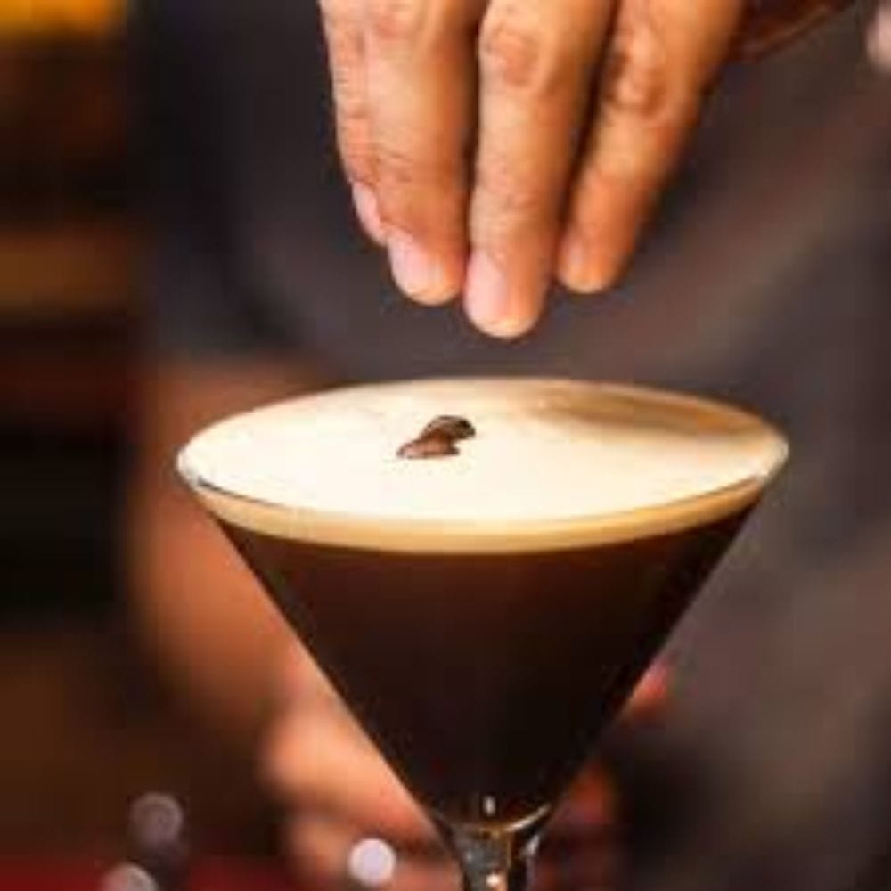 Crafting an Espresso Martini with Baileys