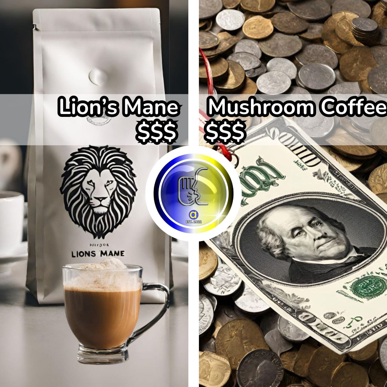 Lion's Mane Coffee Price Tag 