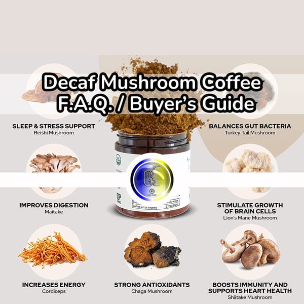 Decaf Mushroom Coffee: FAQ/Buyer's Guide